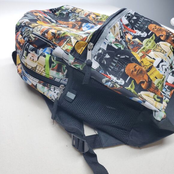 LEGO Star Wars Backpack 17″ x 12″ x 5″ Minifig Print School Travel Bag - Picture 4 of 7